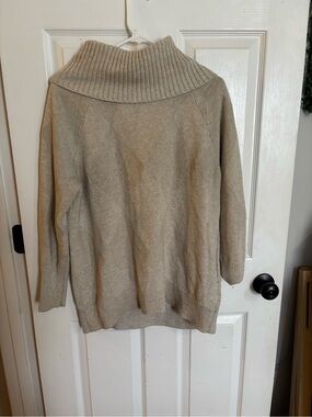 Banana Republic Neutral Beige Turtleneck Sweater